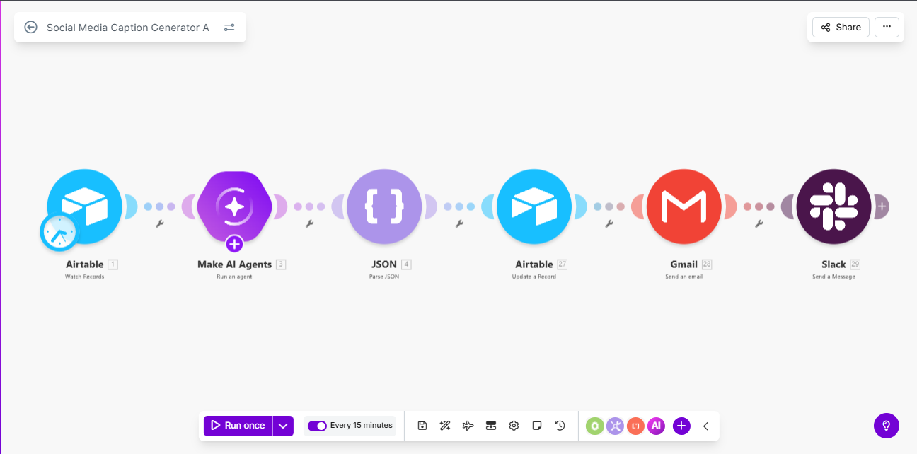 Social Media Content Scheduler — slide 1
